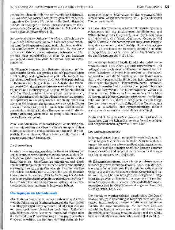 Vorschauseite 4: Die Bedeutung von Psychoseseminaren aus der Sicht der Pflegenden