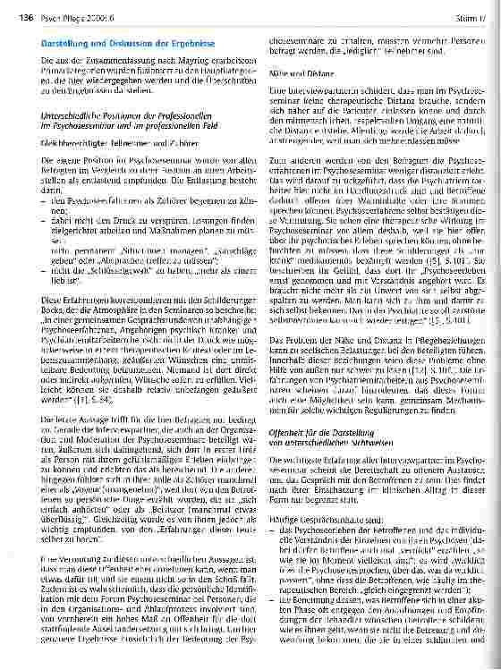 Vorschauseite 5: Die Bedeutung von Psychoseseminaren aus der Sicht der Pflegenden