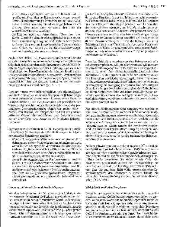 Vorschauseite 6: Die Bedeutung von Psychoseseminaren aus der Sicht der Pflegenden