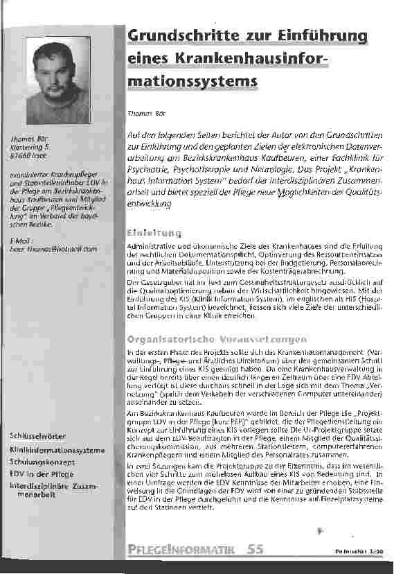Vorschauseite 1: Grundschritte zur Einführung eines Krankenhausinformationssystems