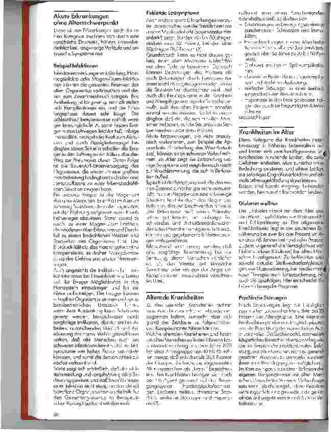 Vorschauseite 3: Alterskrankheiten - 2. Teil: Alt gleich Krank?