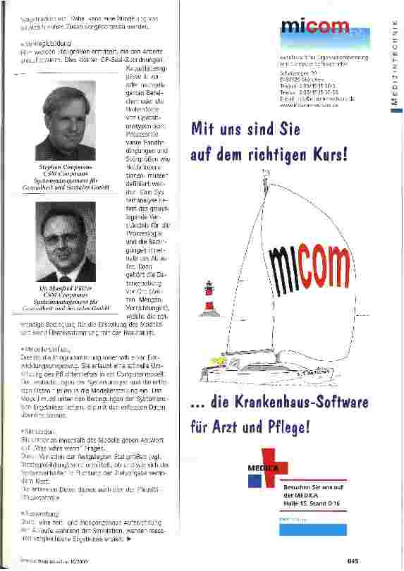 Vorschauseite 2: Die optimale Variante finden Simulation als Planungsinstrument für Krankenhäuser