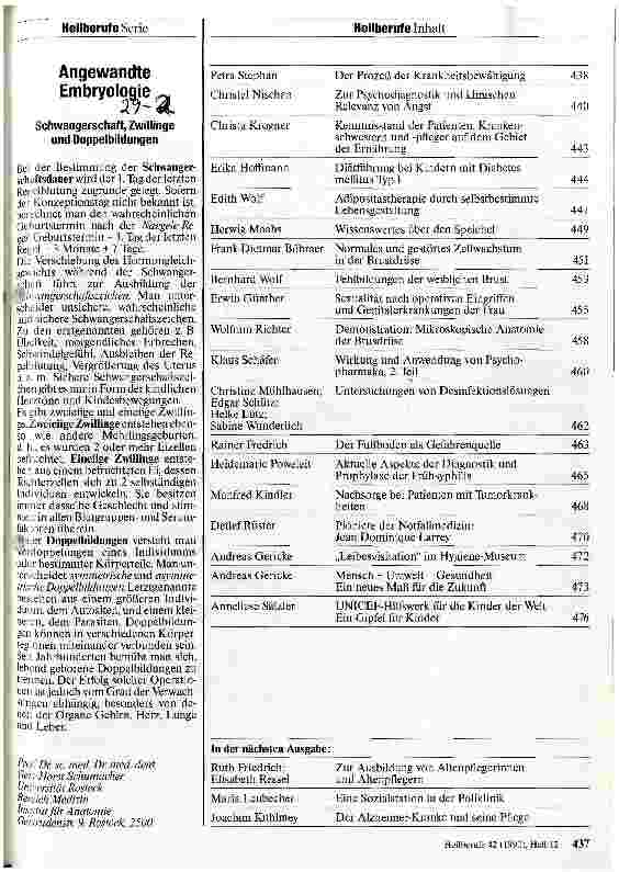 Vorschauseite 2: Angewandte Embryologie Schwangerschaft, Zwillinge und Doppelbildung
