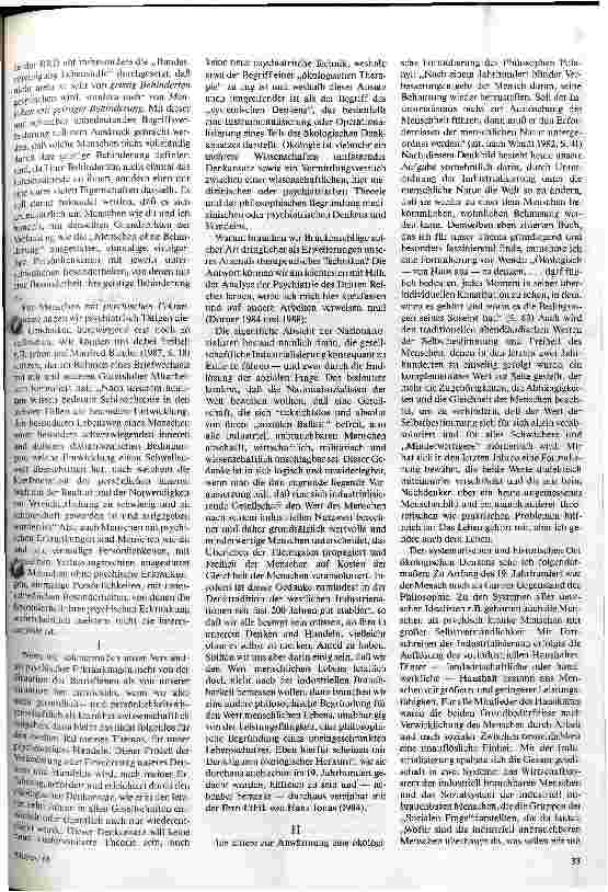 Vorschauseite 2: Vom Psychiater zum Ökiater - Der Beitrag ökologischen Denkens zum Verständnis psychischer Erkrankungen und psychosozialen Handelns