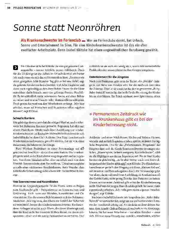 Vorschauseite 1: Sonne statt Neonröhren