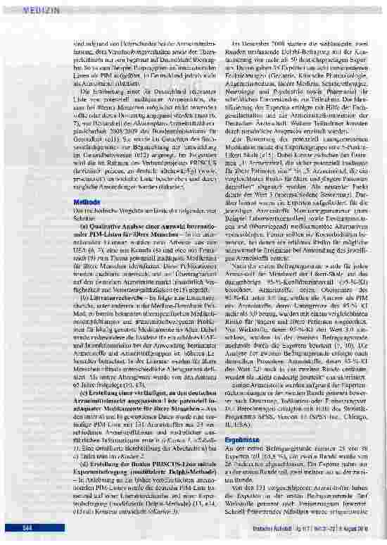 Vorschauseite 2: Potenziell inadäquate Medikation für ältere Menschen: Die PRISCUS-Liste