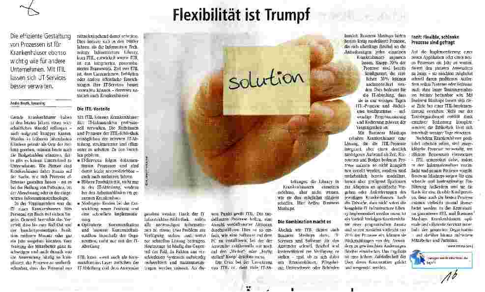Vorschauseite 1: Flexibilität ist Trumpf
