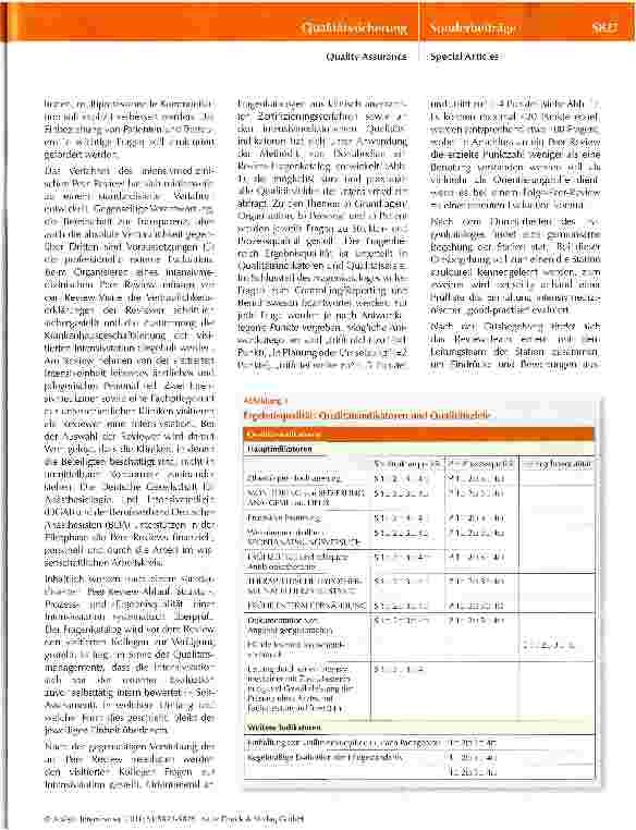 Vorschauseite 5: Intensivmedizinische Peer Reviews: Pragmatischer Weg ins Qualitätsmanagement