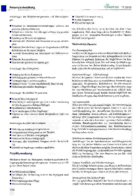 Vorschauseite 2: Förderung des beruflichen Wiedereinstiegs