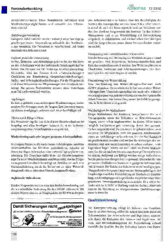 Vorschauseite 3: Förderung des beruflichen Wiedereinstiegs