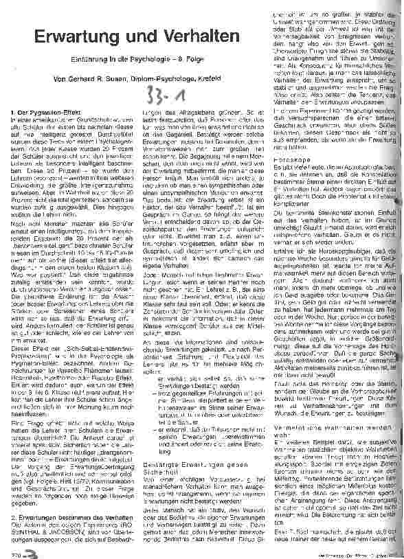 Vorschauseite 1: Erwartung und Verhalten