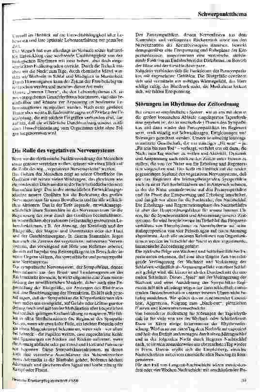 Vorschauseite 4: Uhren, die das Leben stellt Lebensrhytmus und Alltag