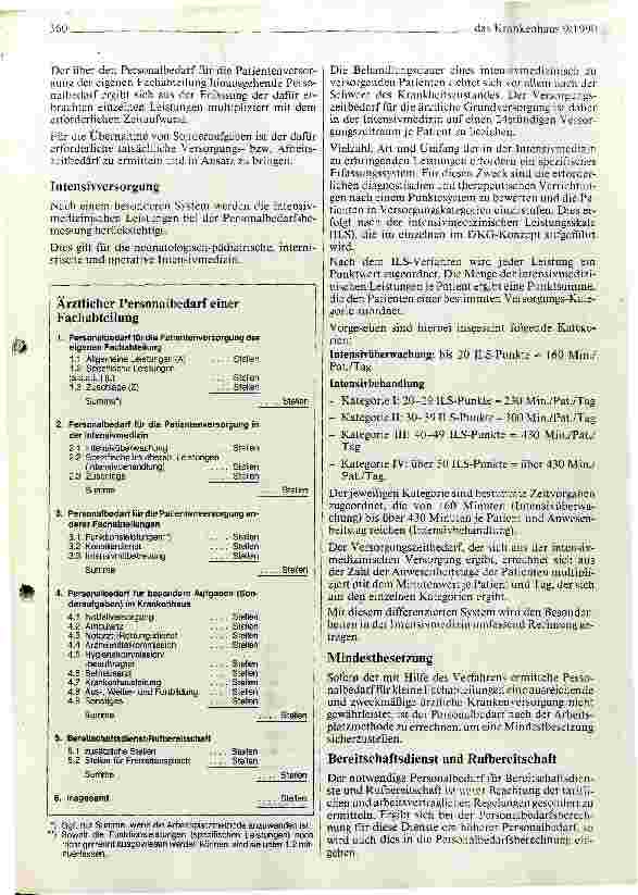 Vorschauseite 4: Neue Wege zur Personalbedarfsbemessung im ärztlichen Dienst - Erläuterung anhand eines Beispiels für die Gynäkologie
