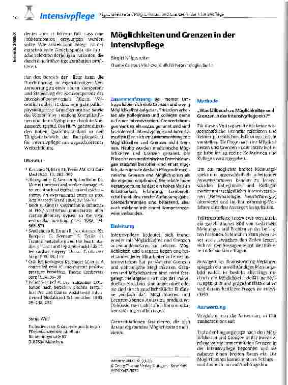 Vorschauseite 5: Nichtinvasive Beatmung bei frühzeitiger Extubation nach Herzchirurgischen Eingriffen