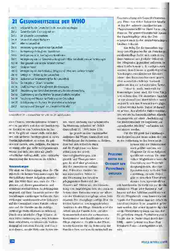 Vorschauseite 3: Familiengesundheitspflege - Die Pflege der Zukunft?