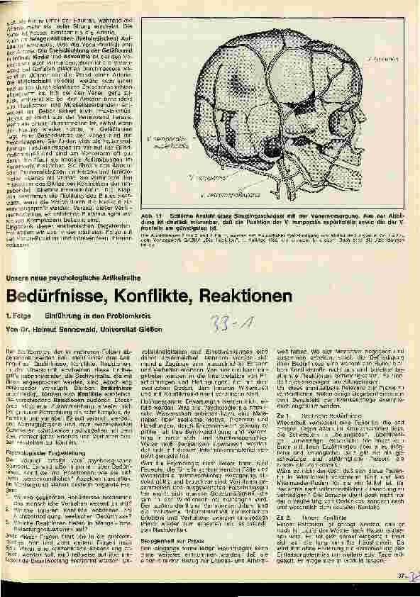 Vorschauseite 1: Bedürfnisse, Konflikte, Reaktionen 1. Folge: Einführung in den Problemkreis