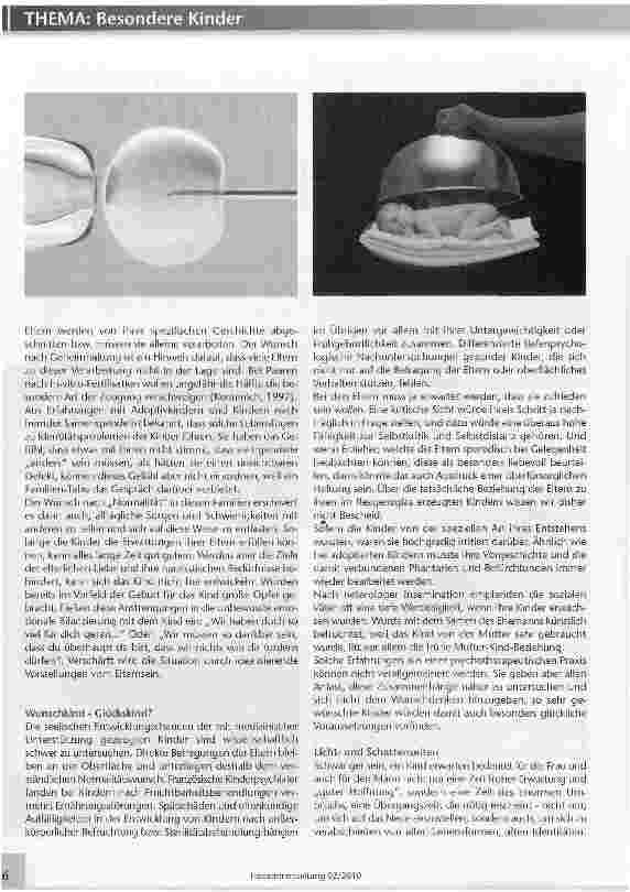 Vorschauseite 2: Was ist besonders an Wunschkindern?
