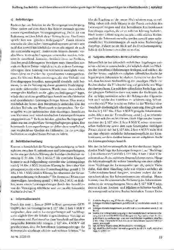 Vorschauseite 6: Das Beitrittsund Informationsrecht der Leistungserbringer bei Versorgungsverträgen im Hilfsmittelbereich