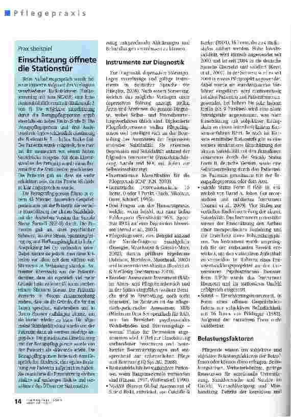 Vorschauseite 3: Mit der Früherkennung von Depressionen Suizide verhindern