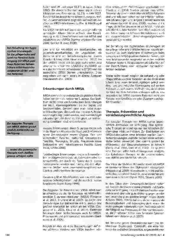 Vorschauseite 4: MRSA - aktuelle Aspekte der Resistenzentwicklung, Pathomechanismen, Epidemiologie und Therapie