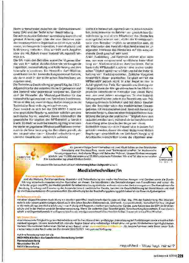 Vorschauseite 4: Instandhaltung in der Medizintechnik