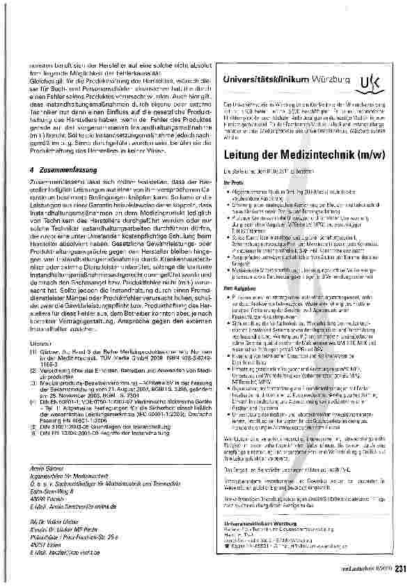 Vorschauseite 6: Instandhaltung in der Medizintechnik