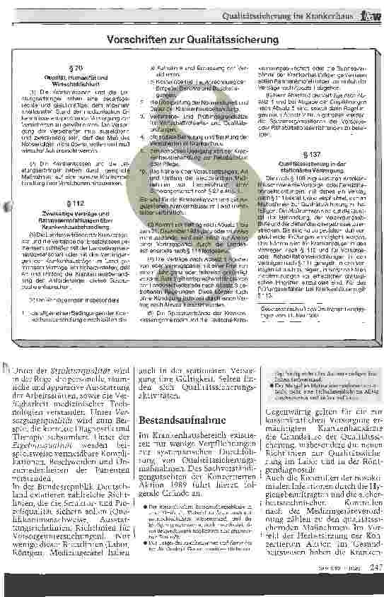 Vorschauseite 2: Qualitätssicherung im Krankenhaus
