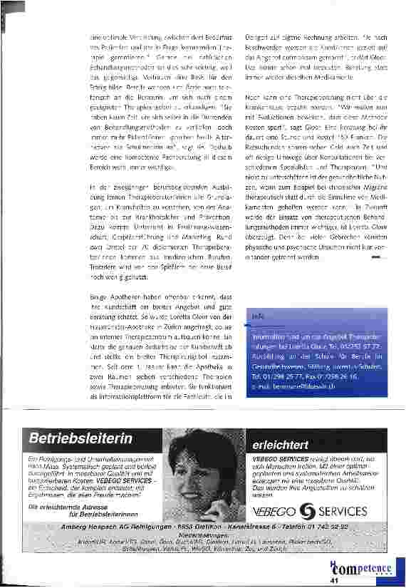 Vorschauseite 2: Therapieberaterin an der Schnittstelle zwischen Kranken und Heilenden
