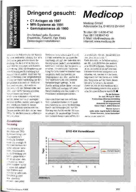 Vorschauseite 6: Vergleichen mit AP-DRG Benchmarking: Vorgehensweise und erste Ergebnisse
