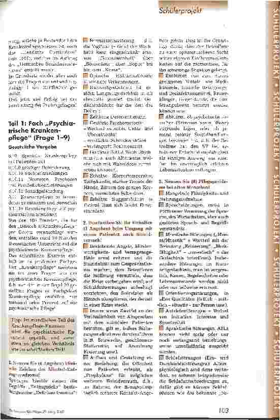 Vorschauseite 2: Was wird wohl abgefragt? Prüfungsfragen Teil 1: Psychiatrische Pflege