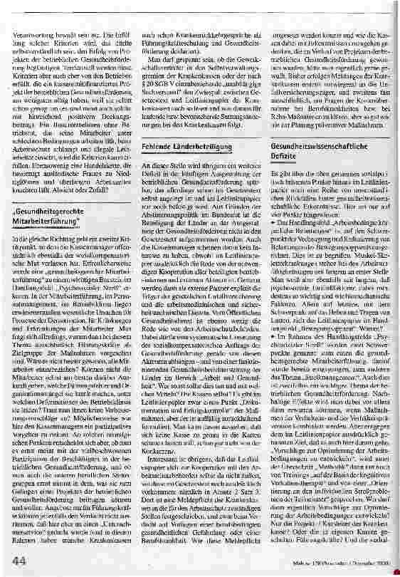 Vorschauseite 3: Aus Schaden wird man klug? Krankenkassen und Gesundheitsförderung