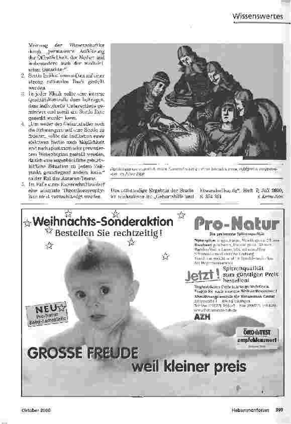 Vorschauseite 2: KAISERSCHNITTein harmloser Eingriff für die Frau?