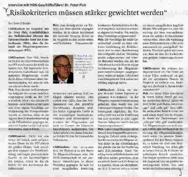 Vorschauseite 1: Risikokriterien müssen stärker gewichtet werden