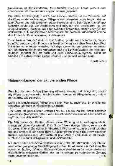 Vorschauseite 5: Chancen und Schwierigkeiten der aktivierenden Pflege älterer Menschen