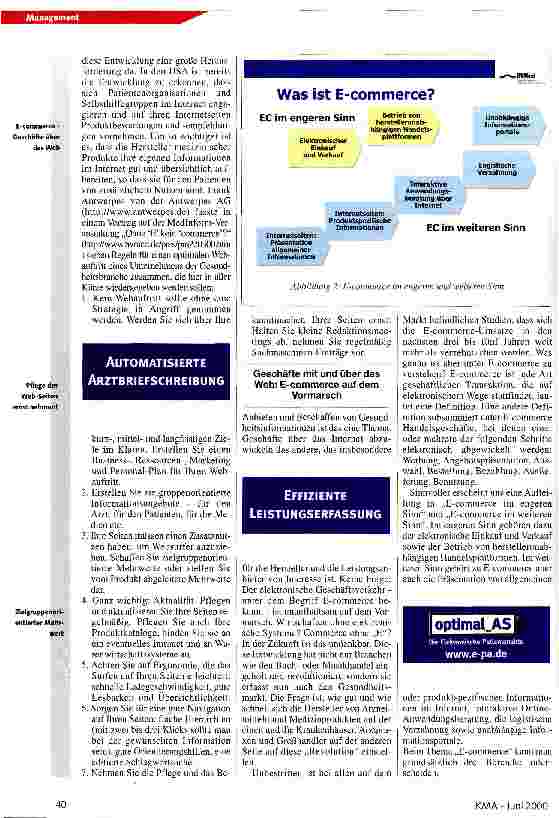 Vorschauseite 3: Internet und E-commerce werden auch den Gesundheitsmarkt revolutionieren Auftritt, Informationssuche und Einkaufen im Internet - Eine Übersicht für das Gesundheitswesen