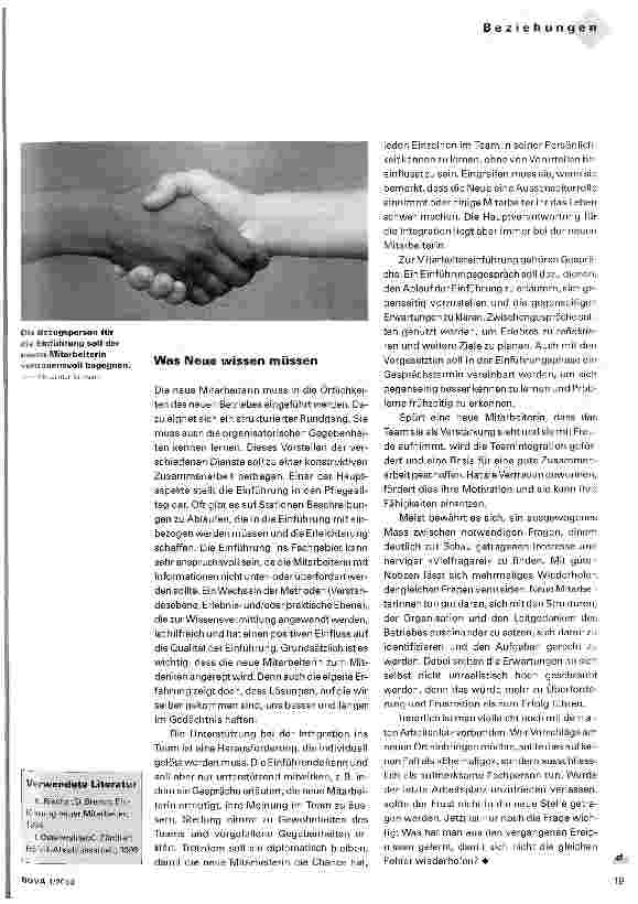 Vorschauseite 2: Der erste Arbeitstag Einführung neuer Mitarbeiter/innen