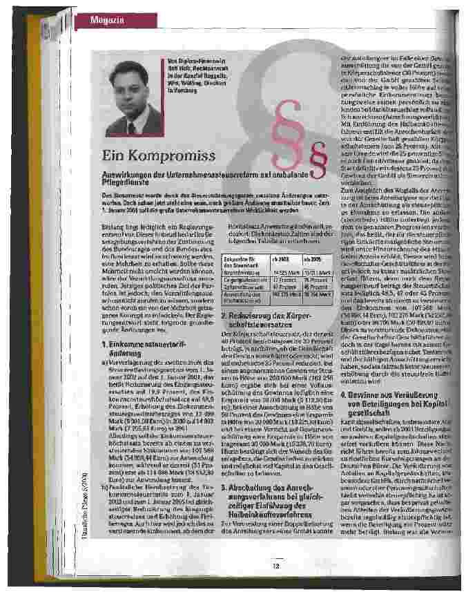 Vorschauseite 1: Ein Kompromiss