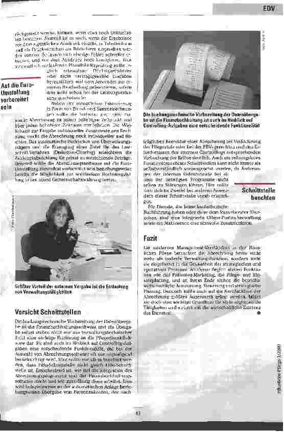 Vorschauseite 4: Extern oder intern Abrechnungssysteme für die Häusliche Pflege