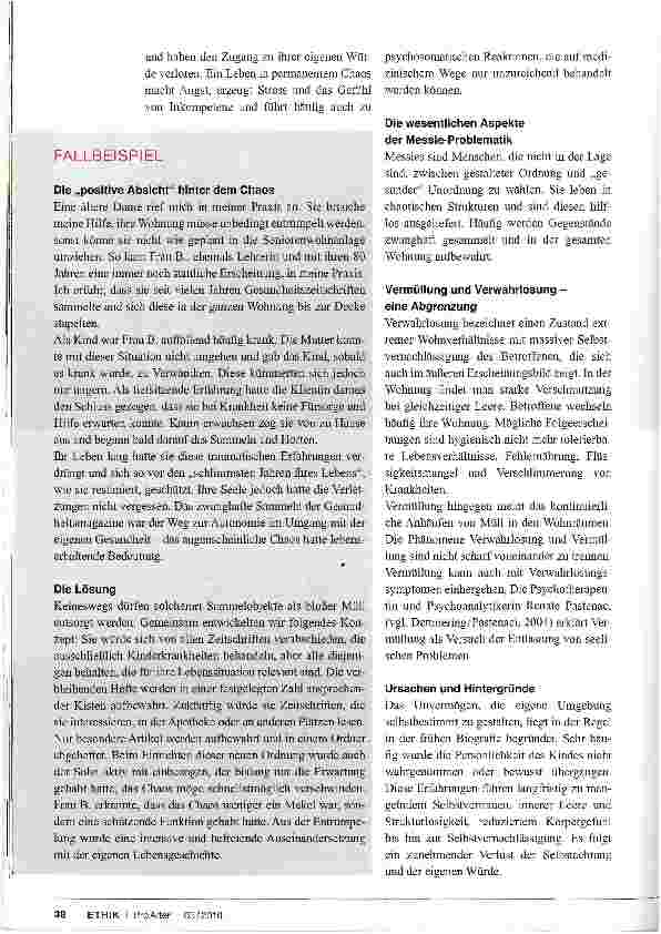 Vorschauseite 2: DAS MESSIE-PHÄNOMEN