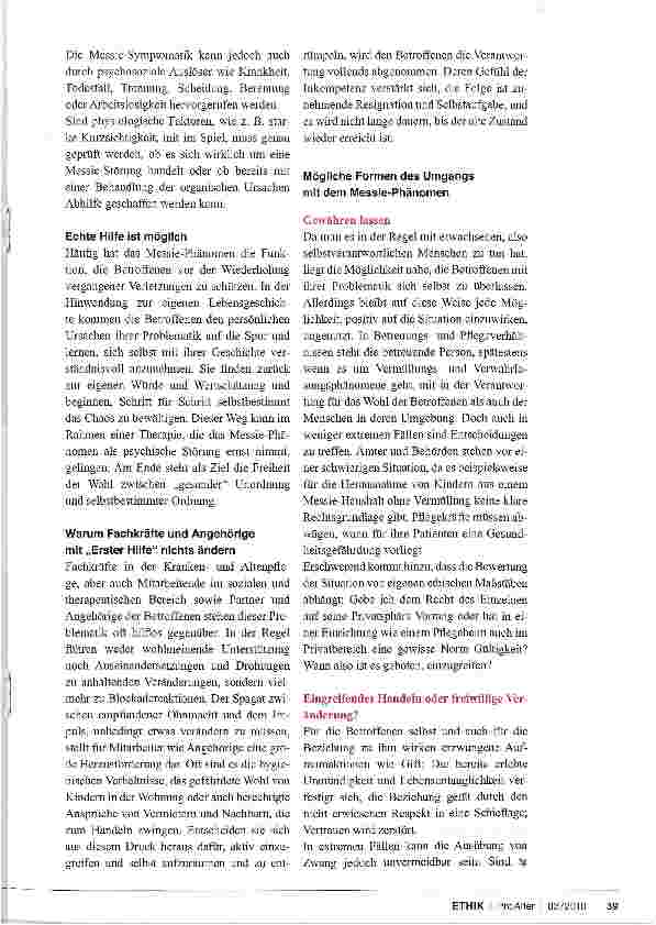 Vorschauseite 3: DAS MESSIE-PHÄNOMEN