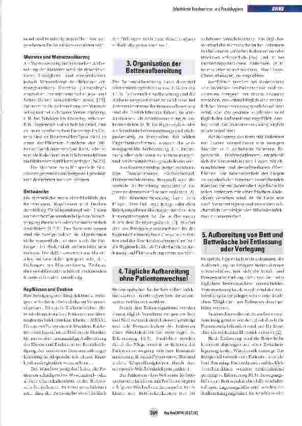 Vorschauseite 2: Hygienische Aufbereitung von Patientenbetten