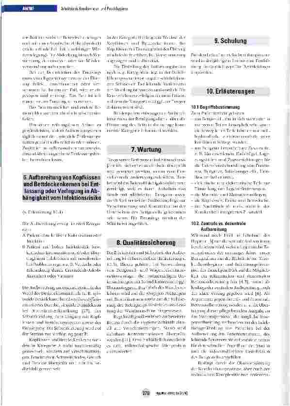 Vorschauseite 3: Hygienische Aufbereitung von Patientenbetten
