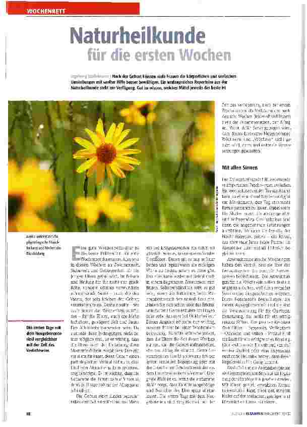 Vorschauseite 1: Naturheilkunde für die ersten Wochen
