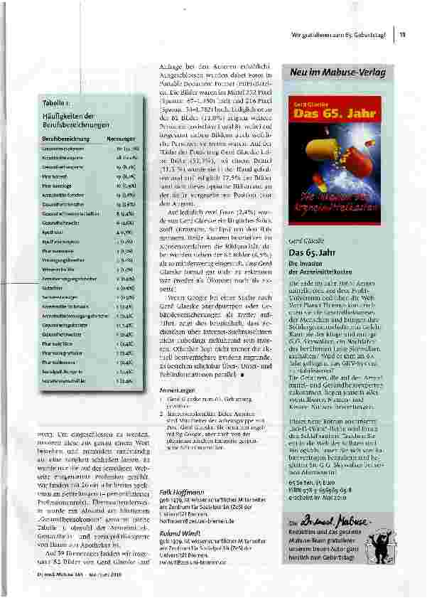Vorschauseite 2: Gerd Glaeske GeGoogelt