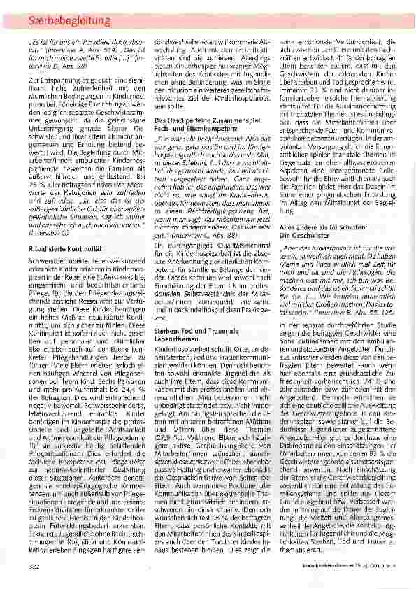 Vorschauseite 3: Was ist gute Kinderhospizarbeit?