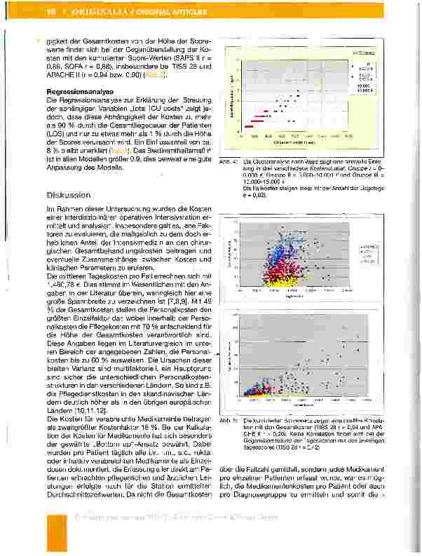 Vorschauseite 6: Ressourcenverbrauch Intensivstation:Eine Kostenanalyse in der operativen Intensivmedizin