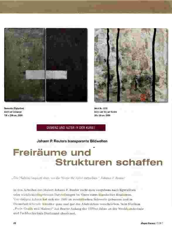 Vorschauseite 1: Freiräume und Strukturen schaffen