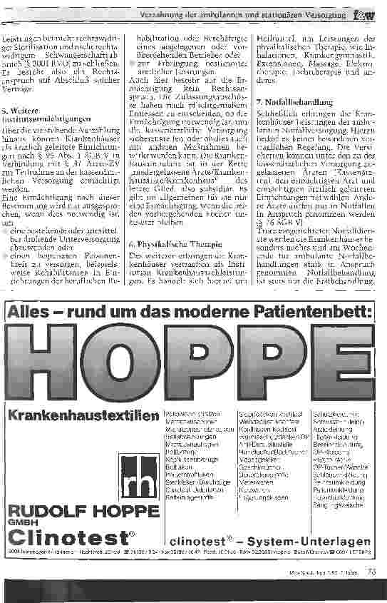 Vorschauseite 4: Verzahnung der ambulanten und stationären Versorgung