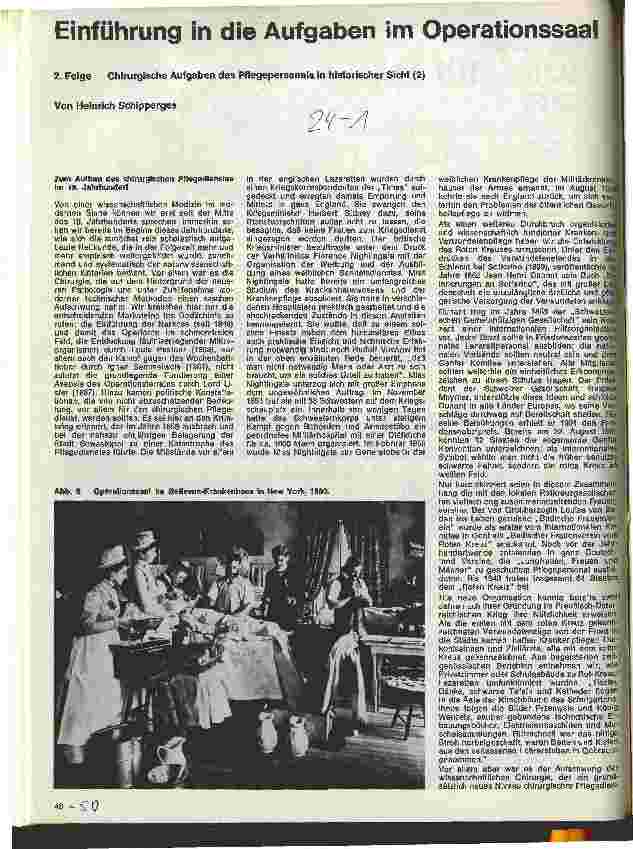 Vorschauseite 1: Einführung in die Aufgaben im Operationssaal 2.Folge:Chirurgische Aufgaben d. Pflegepersonals in historischer Sicht