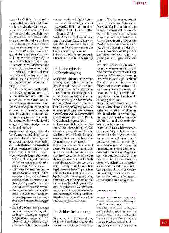 Vorschauseite 6: Die ethische Analyse einer Patientenverfügung
